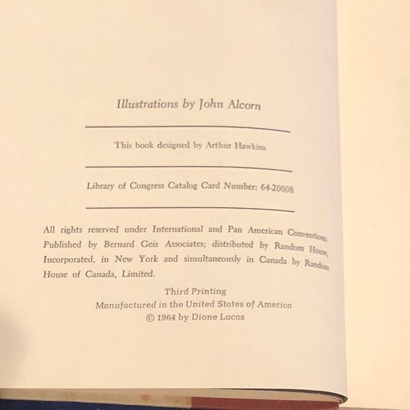 Vintage 1964 The Gourmet Cooking School Cookbook Dione Lucas Hardcover - Picture 11 of 11